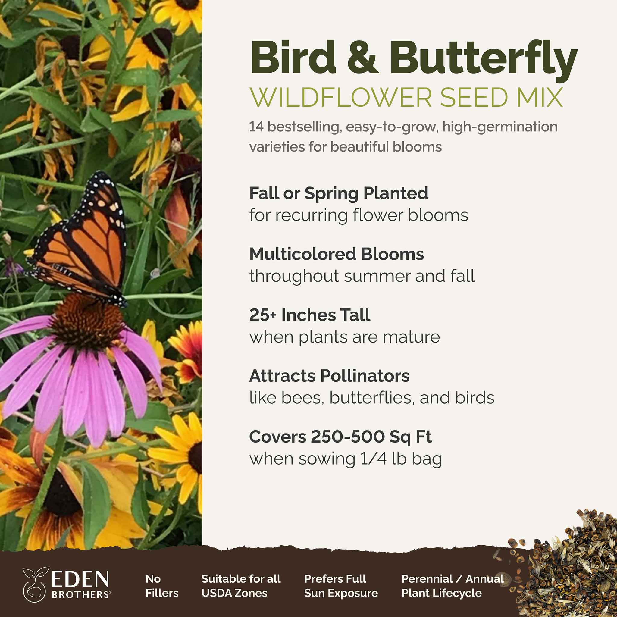 Bird & Butterfly Wildflower Seed Mix