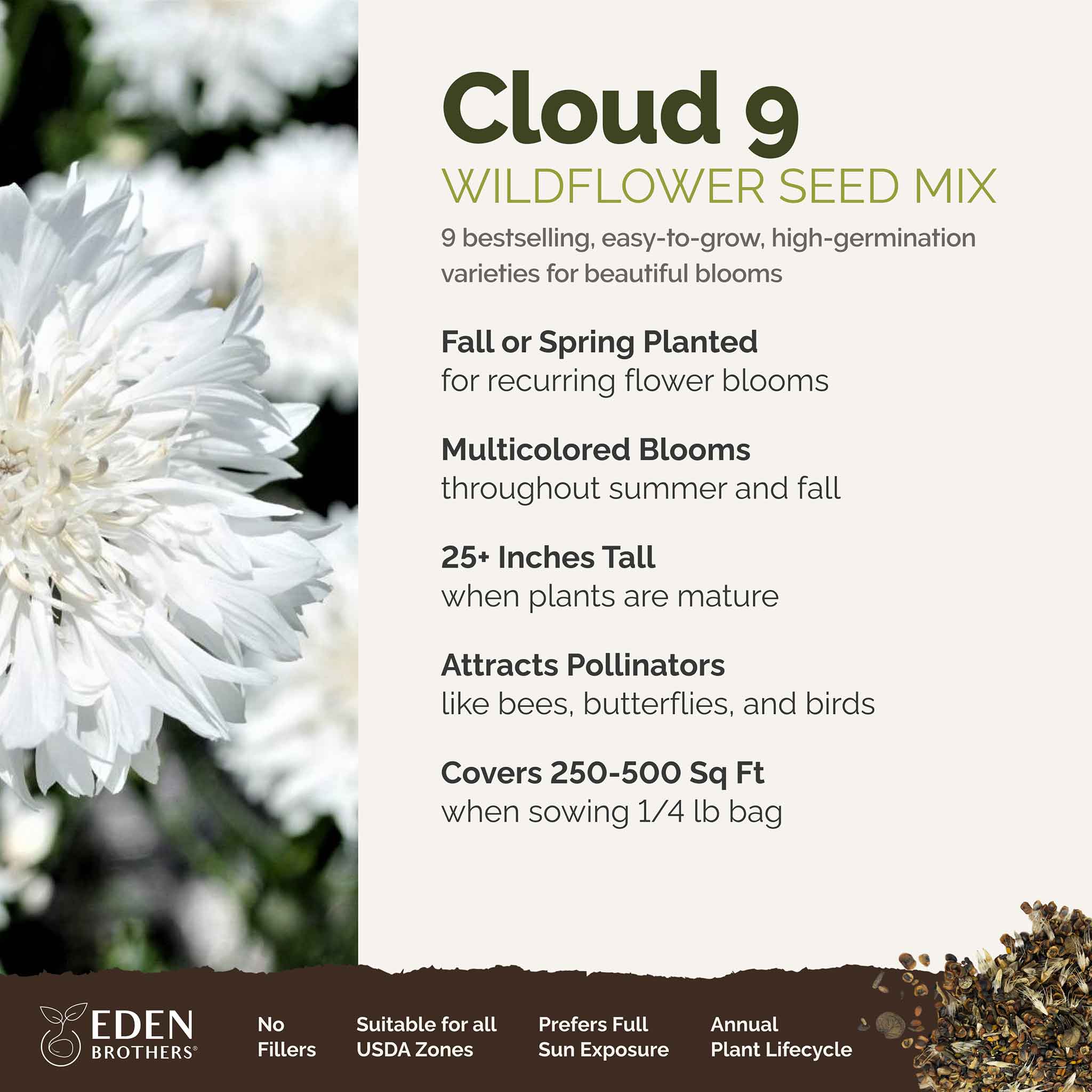 Cloud 9 - White Flower Seed Mix