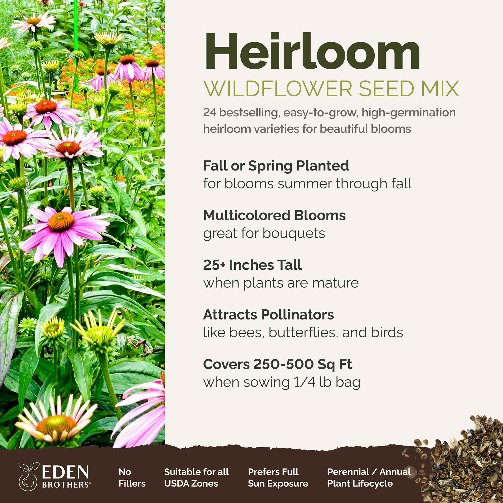 Heirloom Flower Seed Mix