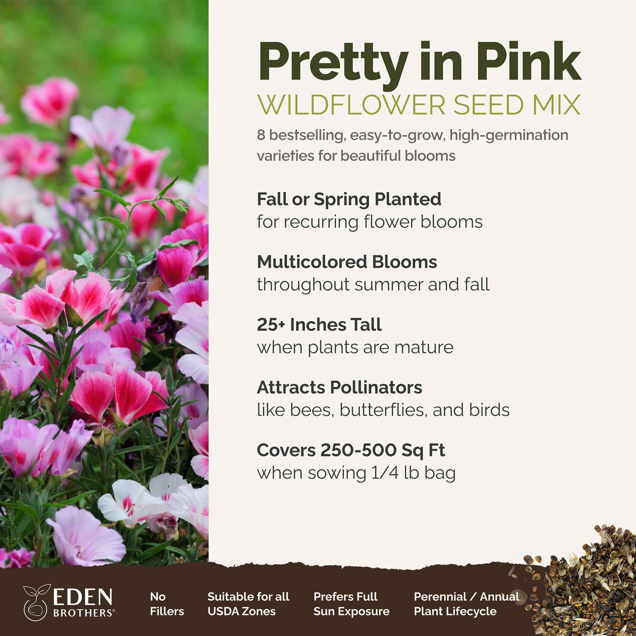 Pretty in Pink - Exclusive Pink Wildflower Seed Mix