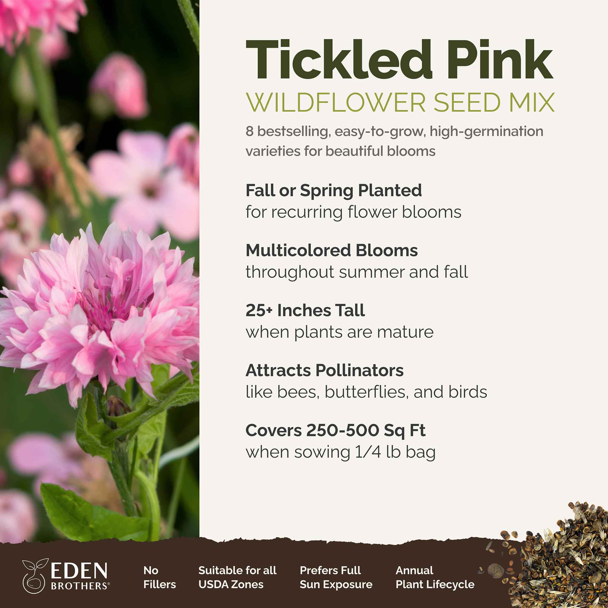 Tickled Pink - Pink Flower Seed Mix